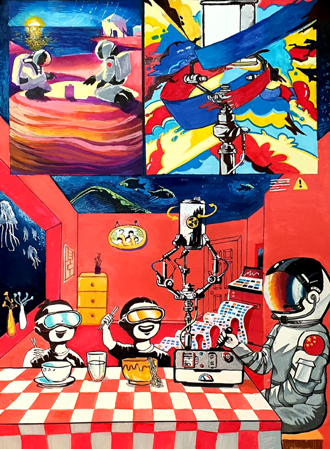 绘画作品,黄煊茹 绘画作品,黄煊茹