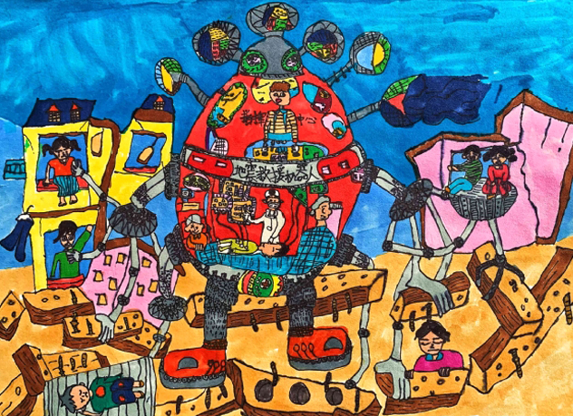 《地震救援机器人》,成都市双流区实验小学外国语学校,刘翊辰 《地震救援机器人》,成都市双流区实验小学外国语学校,刘翊辰