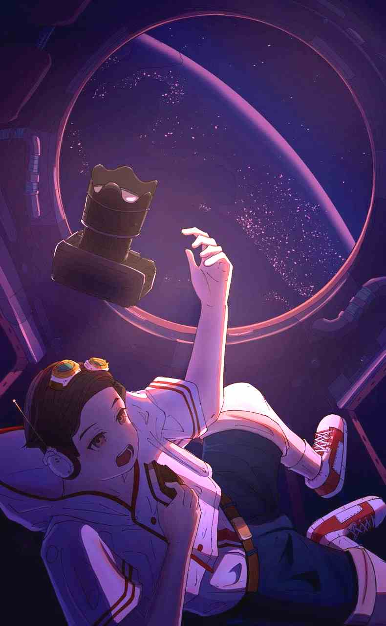 航天日绘画作品《取景太空》,老挝赛雅迪·翁萨昂 航天日绘画作品《取景太空》,老挝赛雅迪·翁萨昂